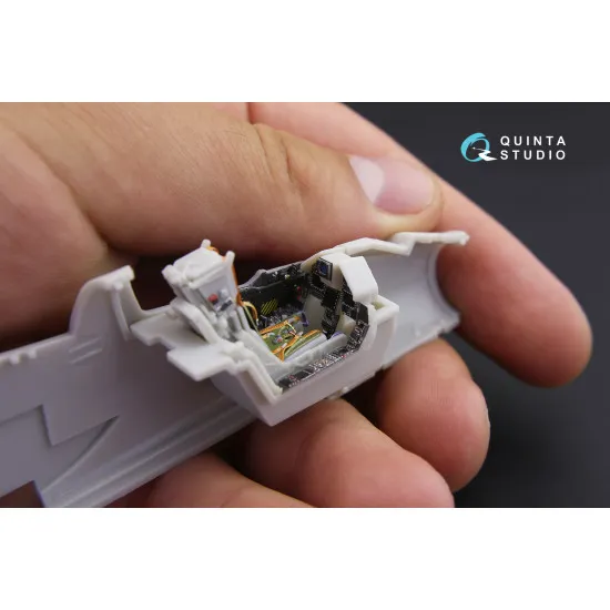 Quinta QD48114 - 1/48 3D-Printed interior for Mirage 2000-5 (Kinetic) Quinta QD48114 - 1/48 3D-Printed interior for Mirage 2000-5 (Kinetic)