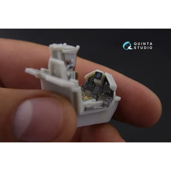 Quinta QD48114 - 1/48 3D-Printed interior for Mirage 2000-5 (Kinetic) Quinta QD48114 - 1/48 3D-Printed interior for Mirage 2000-5 (Kinetic)