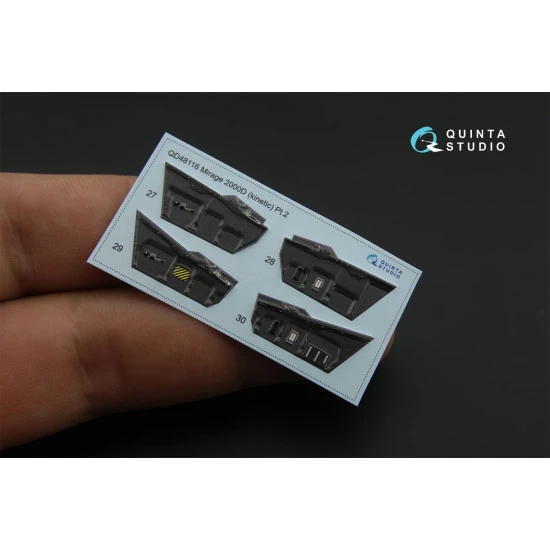 Quinta QD48116 - 1/48 3D-Printed interior for Mirage 2000D (Kinetic)