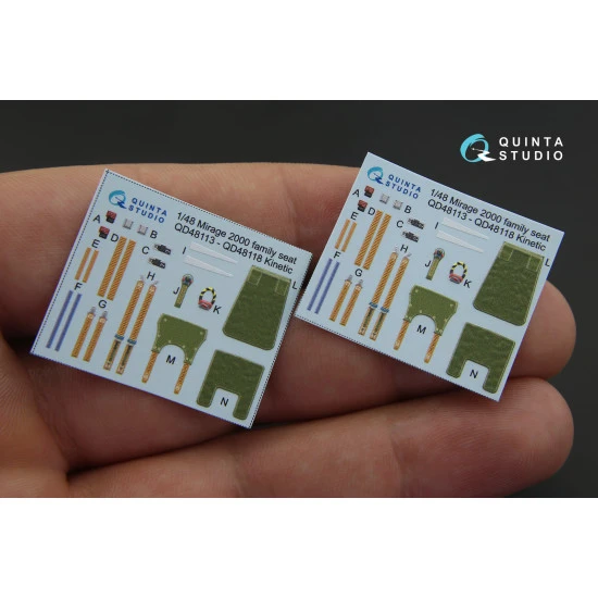 Quinta QD48116 - 1/48 3D-Printed interior for Mirage 2000D (Kinetic)