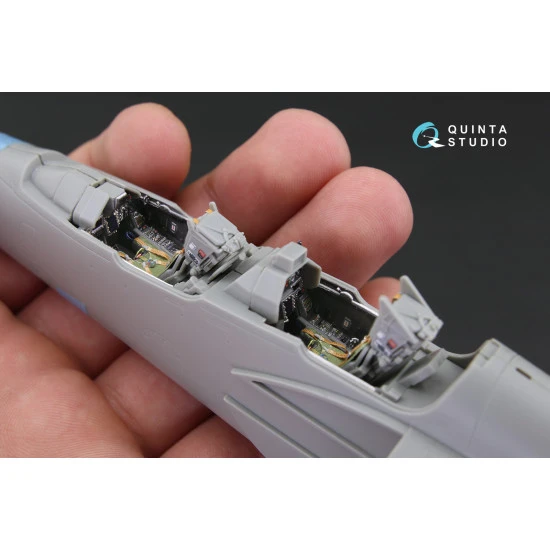 Quinta QD48116 - 1/48 3D-Printed interior for Mirage 2000D (Kinetic)