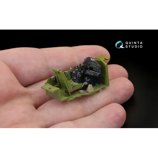 Quinta QD48122 - 1/48 3D-Printed & Coloured Interior for P-38H Tamiya Kit Quinta QD48122 - 1/48 3D-Printed & Coloured Interior for P-38H Tamiya Kit