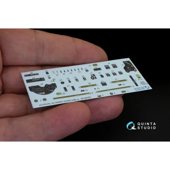 Quinta QD48122 - 1/48 3D-Printed & Coloured Interior for P-38H Tamiya Kit Quinta QD48122 - 1/48 3D-Printed & Coloured Interior for P-38H Tamiya Kit