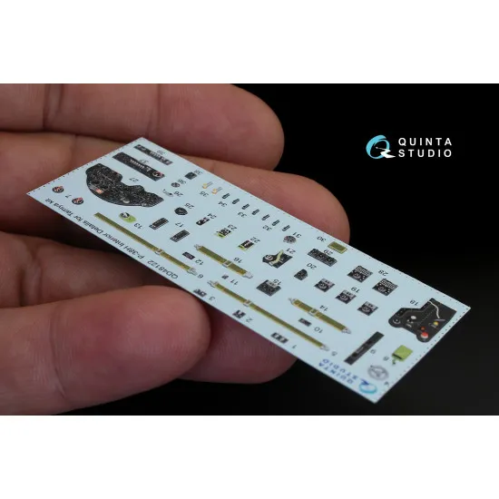 Quinta QD48122 - 1/48 3D-Printed & Coloured Interior for P-38H Tamiya Kit Quinta QD48122 - 1/48 3D-Printed & Coloured Interior for P-38H Tamiya Kit