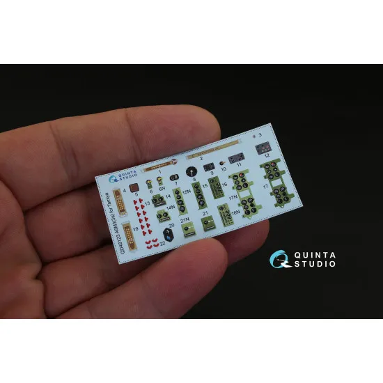 Quinta studios QD48123 - 1/48 3D-Printed and Coloured Interior for A6M3 (Tamiya)