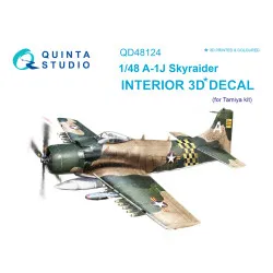Quinta QD48124 - 1/48 3D-Printed & Coloured Interior for A-1J (Tamiya Kit)