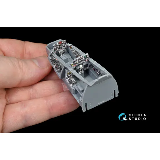 Quinta QD48131 - 1/48 3DPrintedcoloured Interior for F-4E earlyF-4EJ ZM SWS