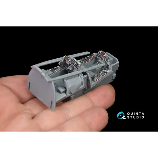 Quinta QD48131 - 1/48 3DPrintedcoloured Interior for F-4E earlyF-4EJ ZM SWS