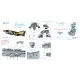Quinta QD48131 - 1/48 3DPrintedcoloured Interior for F-4E earlyF-4EJ ZM SWS