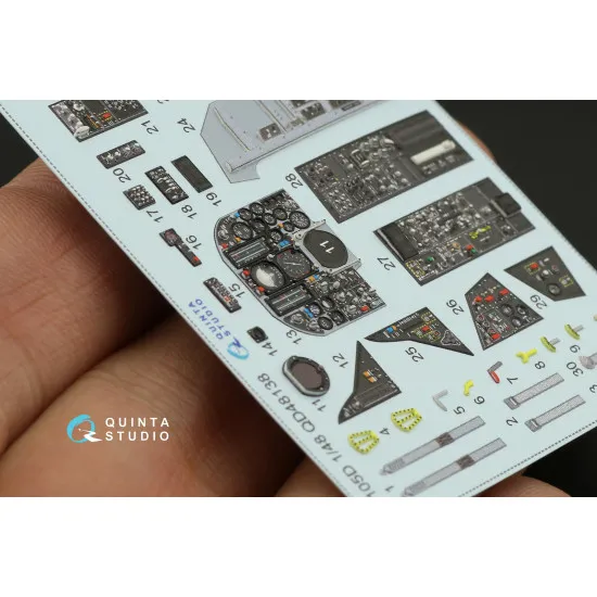 Quinta studios QD48138 - 1/48 3D-Printed & coloured interior for F-105D Hobby Boss kit