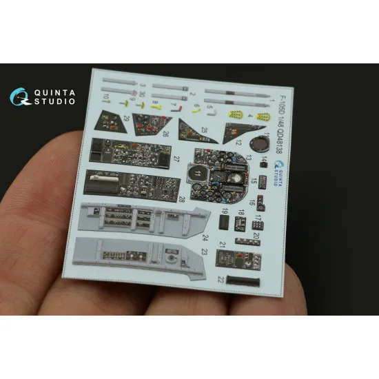 Quinta studios QD48138 - 1/48 3D-Printed & coloured interior for F-105D Hobby Boss kit