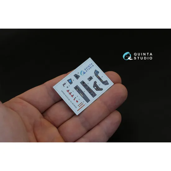 Quinta studio QD48139 - 1/48 3D-Printed & coloured interior for FW 190D-9 (Eduard kit)