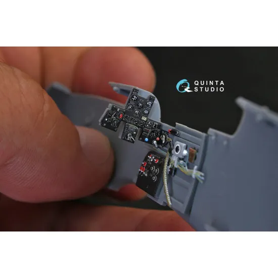 Quinta QD48140 - 1/48 3D-Printed & Coloured Interior for Ki-61-I (Hasegawa Kit)