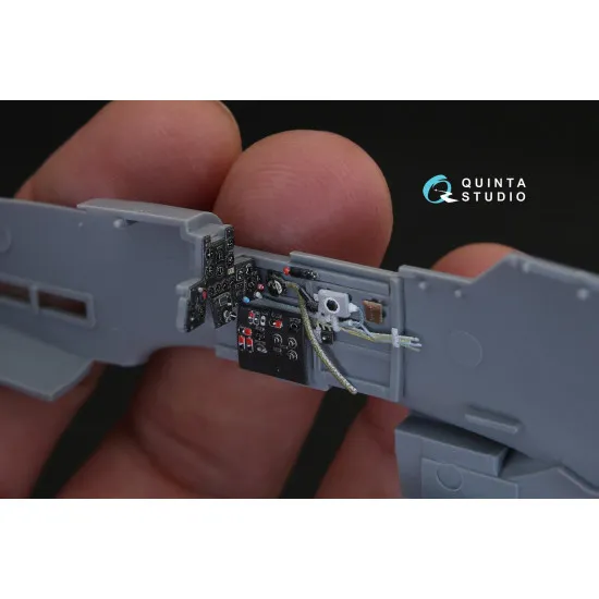 Quinta QD48140 - 1/48 3D-Printed & Coloured Interior for Ki-61-I (Hasegawa Kit)