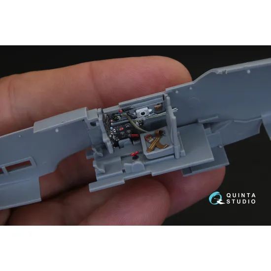 Quinta QD48140 - 1/48 3D-Printed & Coloured Interior for Ki-61-I (Hasegawa Kit)