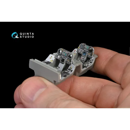 Quinta QD48145 - 1/48 3D-Printed colored interior for F/A-18B Kinetic kit