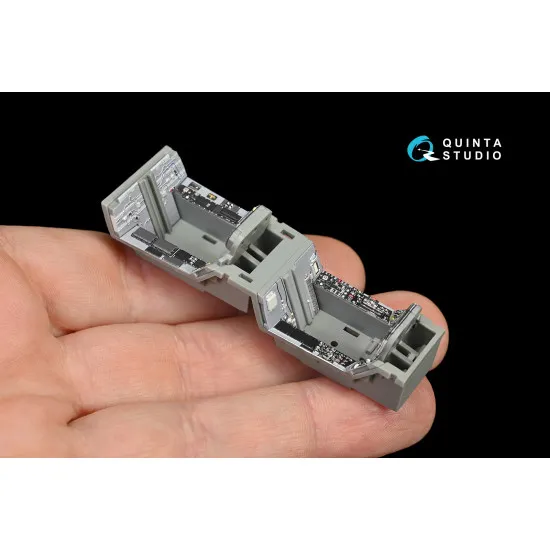 Quinta QD48145 - 1/48 3D-Printed colored interior for F/A-18B Kinetic kit