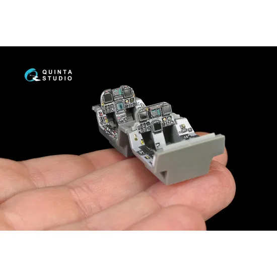 Quinta QD48145 - 1/48 3D-Printed colored interior for F/A-18B Kinetic kit