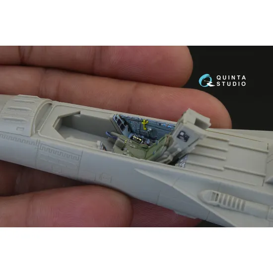 Quinta QD48146 - 1/48 3D-Printed & coloured interior for FCK-1C (AFV club kit)