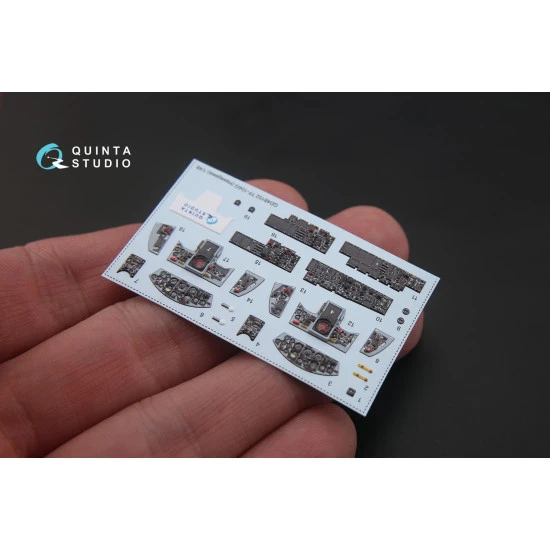 Quinta QD48152 - 1/48 3D-Printed colored interior for TF-104G Hasegawa kit