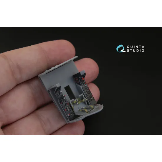 Quinta QD48153 - 1/48 3D-Printed & coloured interior for F4U-5 (Hobby Boss kit)