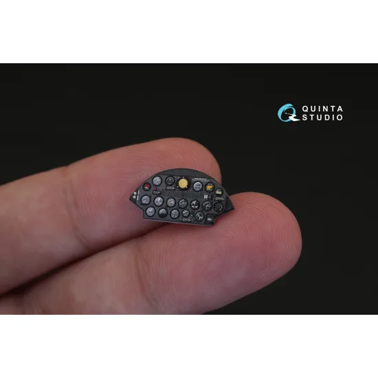 Quinta QD48154 - 1/48 3D Printed & Coloured Interior for F4U-5N (for Hobby Boss)