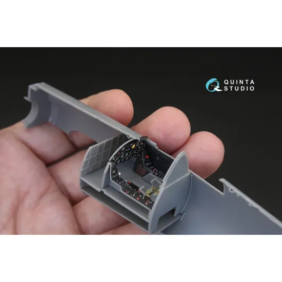 Quinta QD48154 - 1/48 3D Printed & Coloured Interior for F4U-5N (for Hobby Boss)