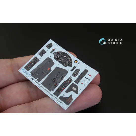 Quinta QD48154 - 1/48 3D Printed & Coloured Interior for F4U-5N (for Hobby Boss)