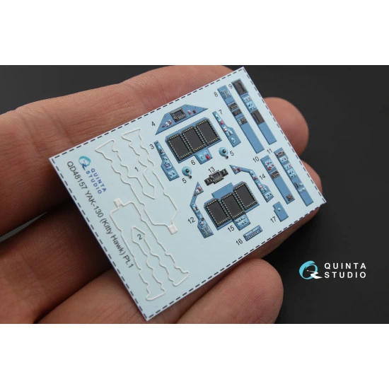 Quinta QD48157 - 1/48 3D-Printed & Coloured Interior for Yak-130 (KittyHawk Kit)