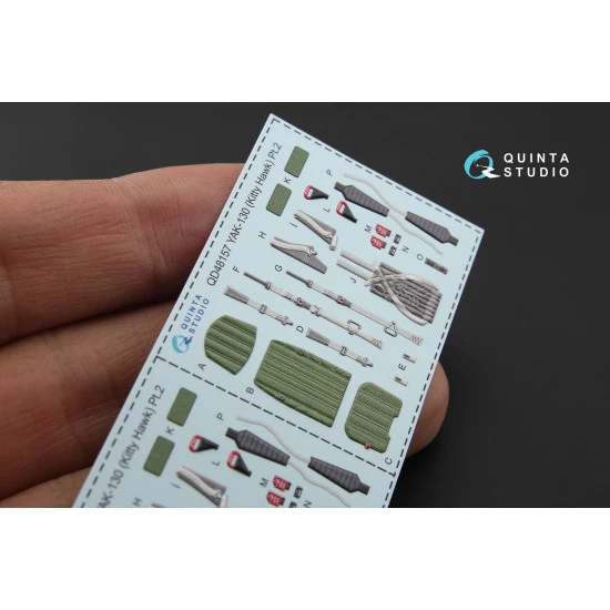 Quinta QD48157 - 1/48 3D-Printed & Coloured Interior for Yak-130 (KittyHawk Kit)