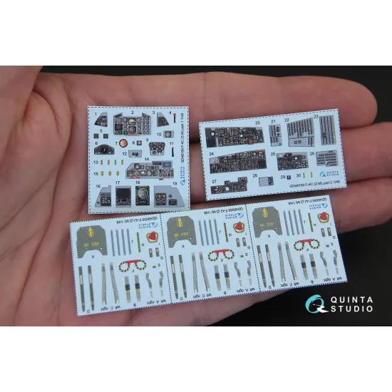 Quinta QD48159 - 1/48 3D-Printed coloured interior for F-4C ZM SWS kit
