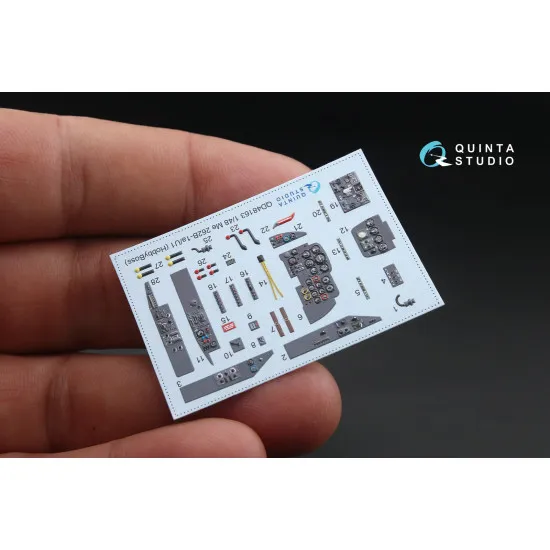 Quinta QD48163 - 1/48 3D-Printed coloured interior for Me 262B-1a HobbyBoss