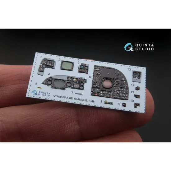 Quinta QD48166 - 1/48 3D-Printed interior for A-6E TRAM Intruder (HobbyBoss kit)