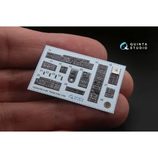 Quinta QD48166 - 1/48 3D-Printed interior for A-6E TRAM Intruder (HobbyBoss kit)