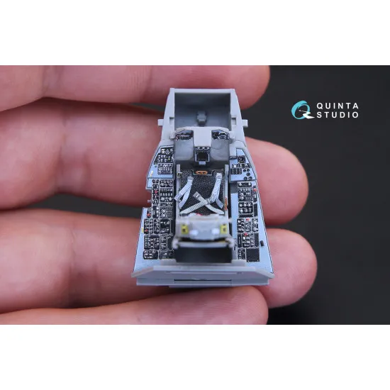 Quinta QD48167 - 1/48 3D-Printed & Coloured Interior for F-16A (Kinetic Kit)