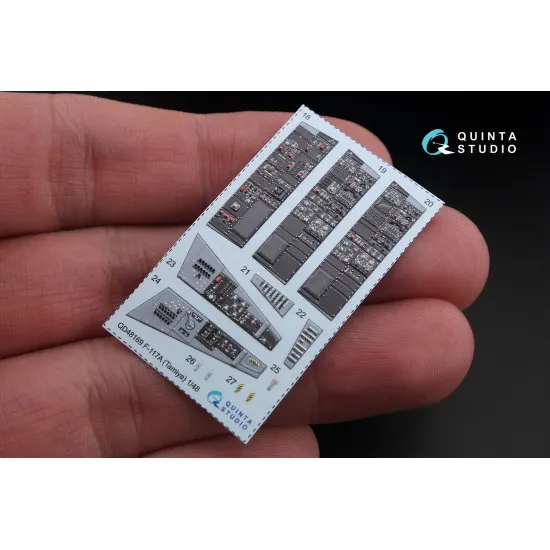 Quinta QD48169 - 1/48 3D-Printed & coloured interior for F-117A (Tamiya kit)
