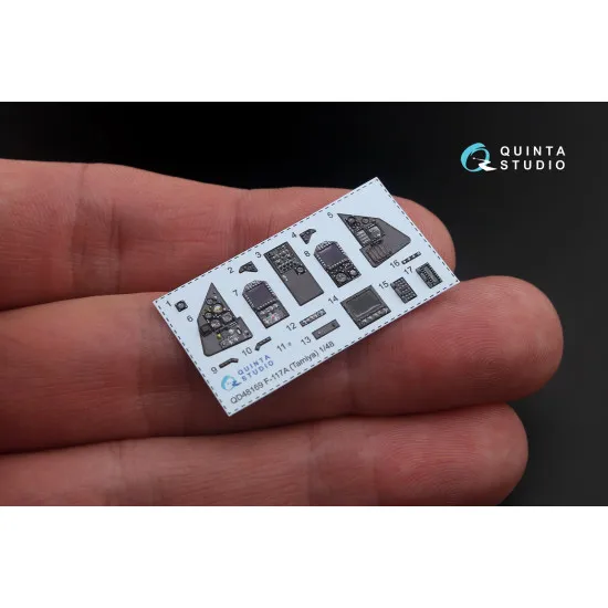 Quinta QD48169 - 1/48 3D-Printed & coloured interior for F-117A (Tamiya kit)