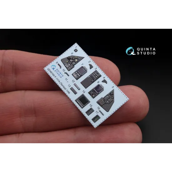 Quinta QD48169 - 1/48 3D-Printed & coloured interior for F-117A (Tamiya kit)