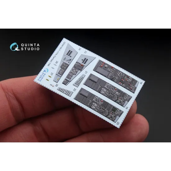 Quinta QD48169 - 1/48 3D-Printed & coloured interior for F-117A (Tamiya kit)