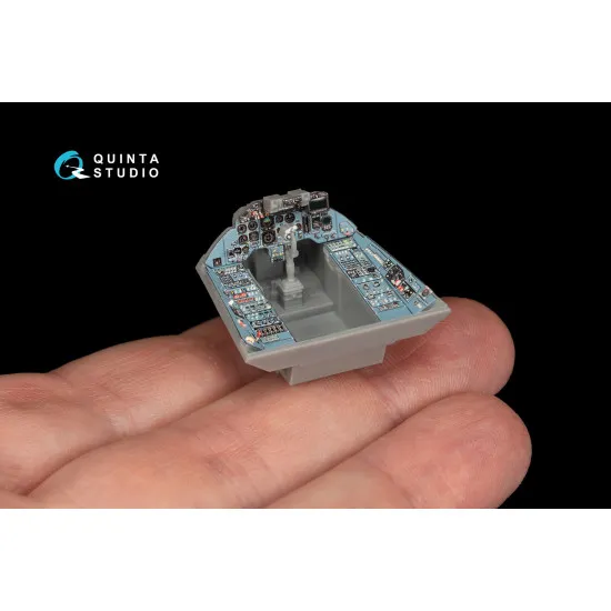 Quinta QD48173 - 1/48 3D-Printed & coloured interior for Su-33 (Minibase kit)