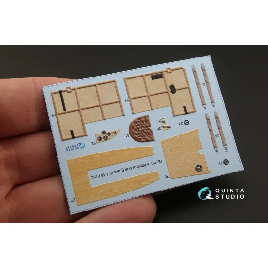 Quinta QD48174 - 1/48 3D-Printed coloured interior for Albatros D.III Eduard