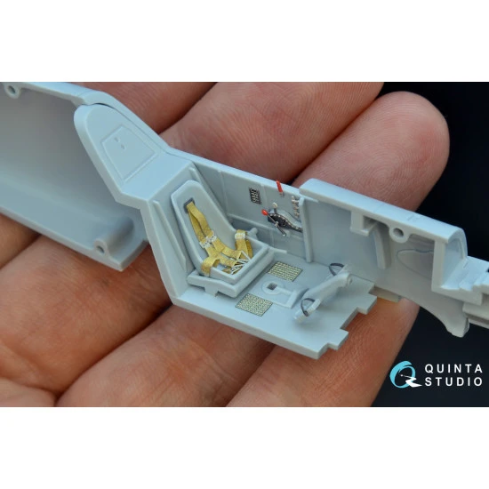 Quinta QD48177 - 1/48 3D Printed coloured interior for Bf 109E Airfix kit