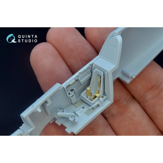 Quinta QD48177 - 1/48 3D Printed coloured interior for Bf 109E Airfix kit