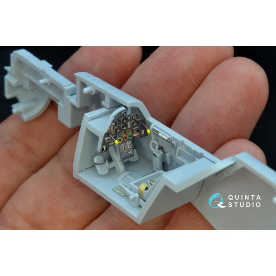 Quinta QD48177 - 1/48 3D Printed coloured interior for Bf 109E Airfix kit