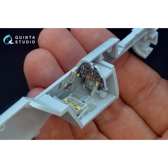 Quinta QD48177 - 1/48 3D Printed coloured interior for Bf 109E Airfix kit