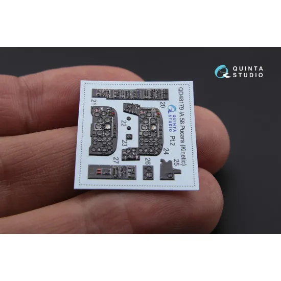 Quinta QD48179 - 1/48 3D-Printed & Coloured Interior IA 58 Pucara Kinetic