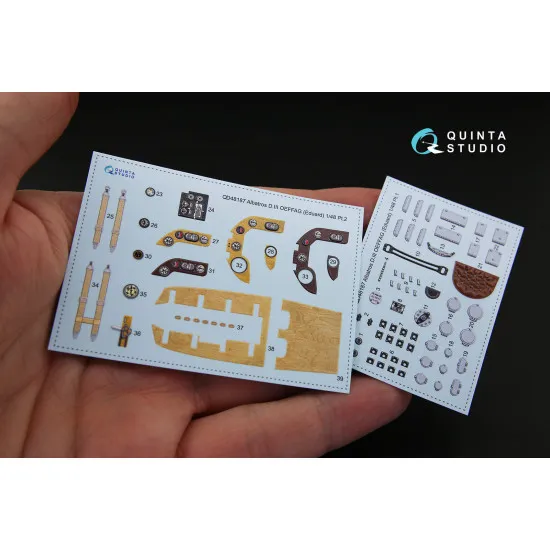 Quinta QD48187 - 1/48 3D-Printed interior for Albatros D.III OEFFAG (Eduard kit) Quinta QD48187 - 1/48 3D-Printed interior for Albatros D.III OEFFAG (Eduard kit)