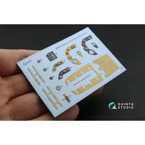 Quinta QD48187 - 1/48 3D-Printed interior for Albatros D.III OEFFAG (Eduard kit) Quinta QD48187 - 1/48 3D-Printed interior for Albatros D.III OEFFAG (Eduard kit)