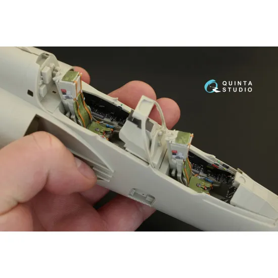 Quinta QD32012 - 1/32 3D-Printed & coloured interior Mirage 2000D (Kitty Hawk)