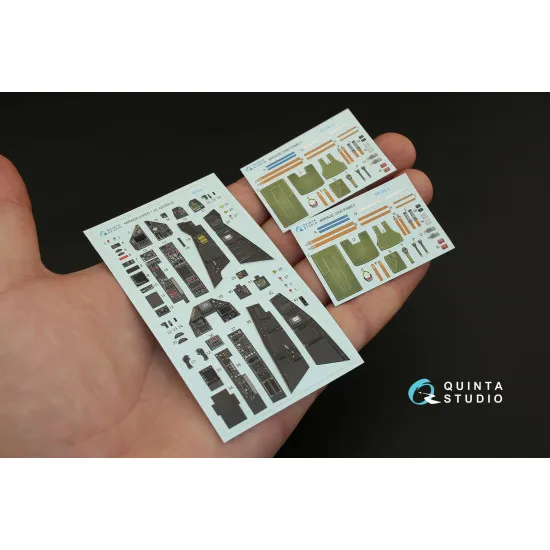 Quinta QD32012 - 1/32 3D-Printed & coloured interior Mirage 2000D (Kitty Hawk)